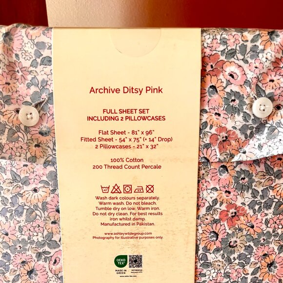 Cath Kidston FULL Sheet Set 100% OEKO Cotton - Picture 5 of 10